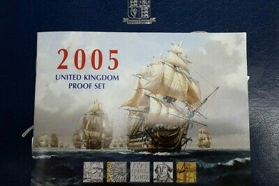 2005 UK Commem Proof Set, 12 GEM Proof Coins, Trafalgar et al W/Case and COA