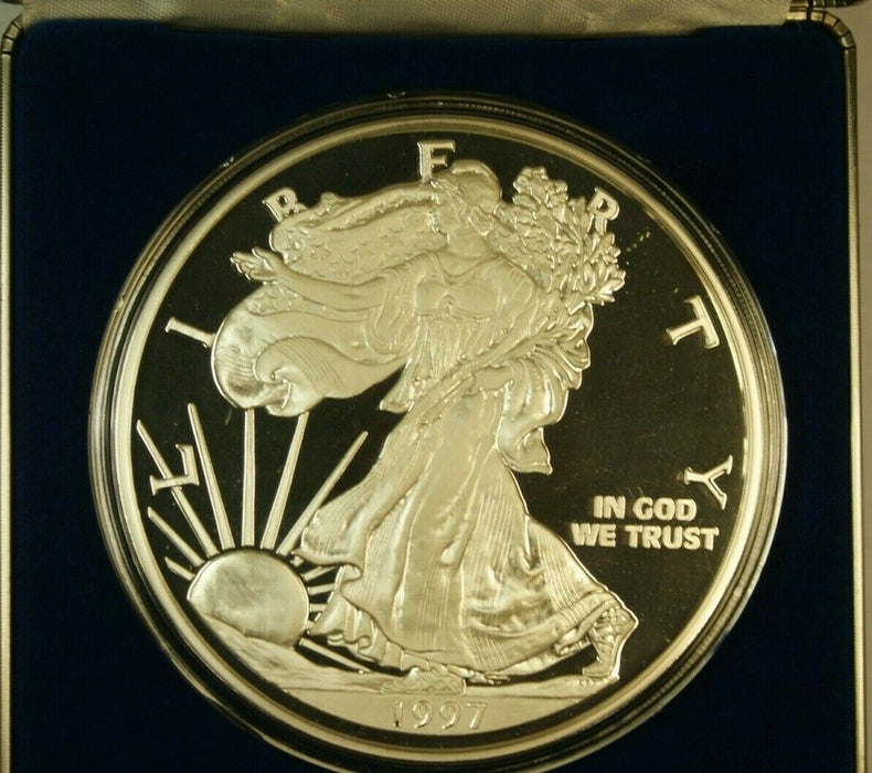 1997 Washington Mint 1/2 LB 8oz Pure Silver Proof Silver Eagle Silver Round