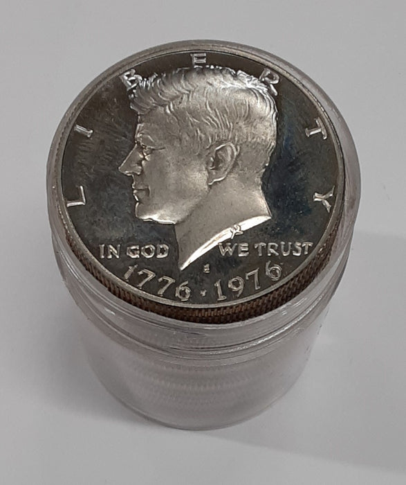 1976-S Proof Kennedy Clad Half Dollar Roll 20 Coins Total in Tube
