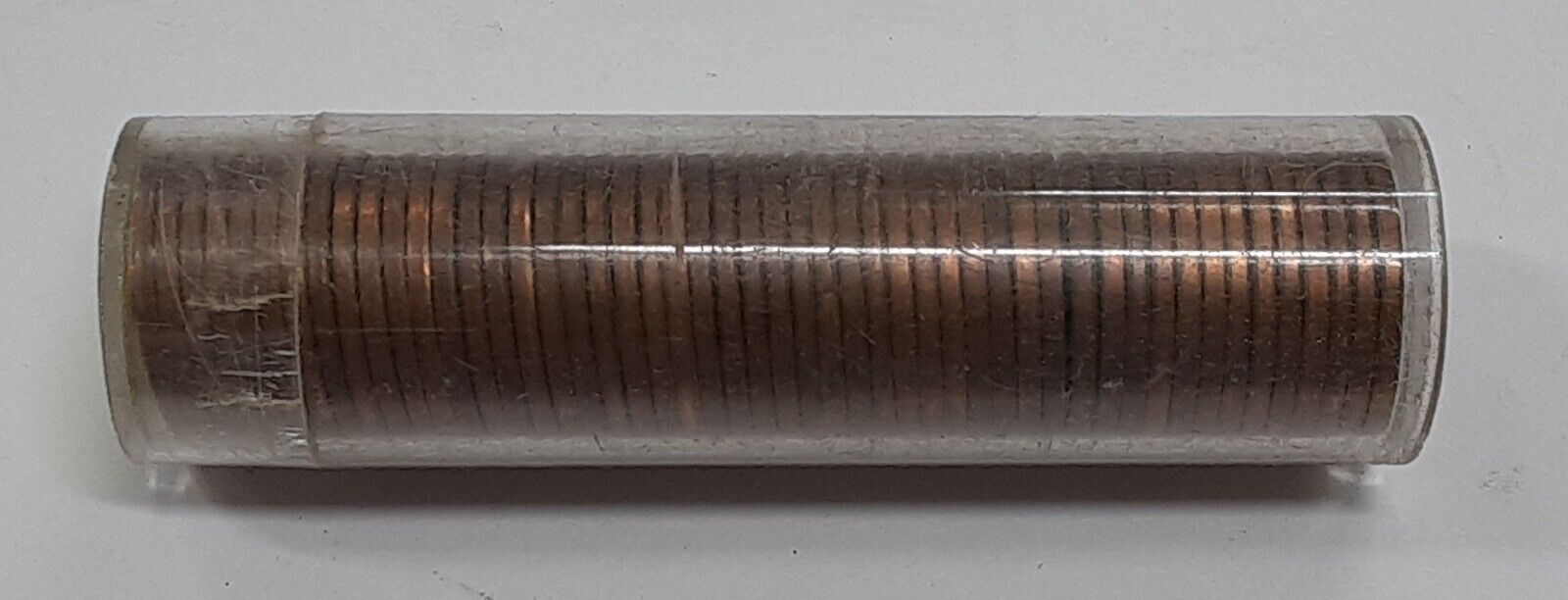 1945 Lincoln Cent Roll - 50 UNC Coins Total in Coin Tube - Toned