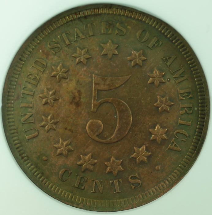 1869 Shield Nickel Pattern Proof 5c Coin ANACS PF-60 Net J-687 Judd WW