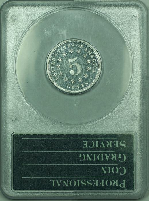 1873 Shield Nickel Pattern Proof 5c Coin PCGS PR-64 OGH Rattler J-1265 Judd WW