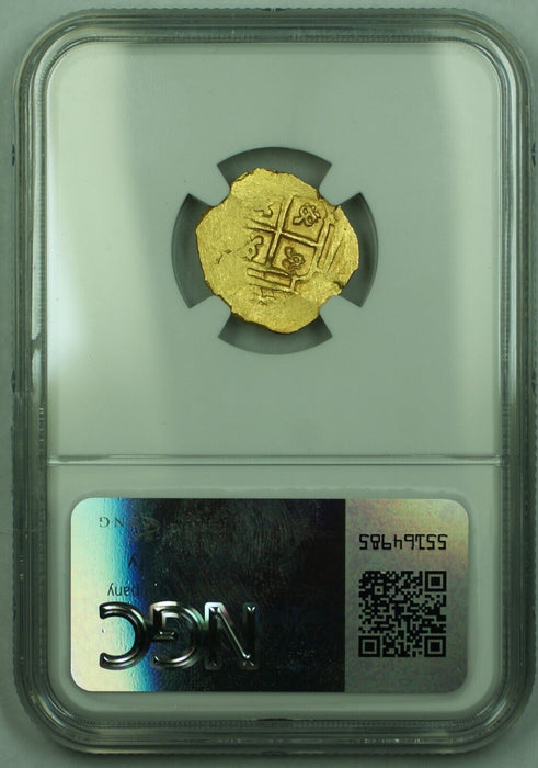 1702 Shipwreck Gold Coin, Mexico Escudo-Box End Cross-1715 Fleet NGC MS 63