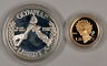 1988-W Proof Olympic Commemorative 2 Coin Set $5 Gold & Silver $1 Dollar OGP