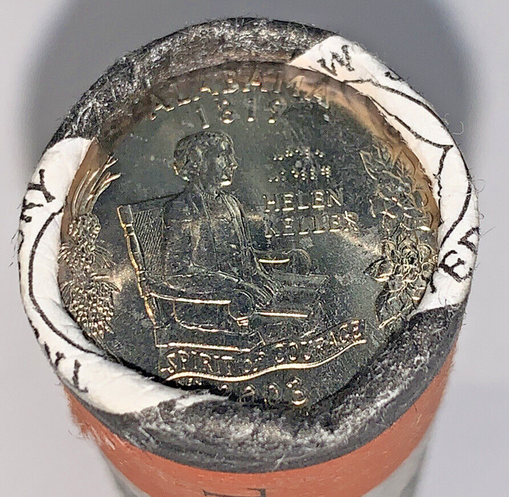 2003-D Washington State Hood Quarter-Alabama Original $10 Roll