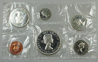 1963 Canada Proof-Like 6 Coin Set in Original RCM Plastic -- NO Envelope