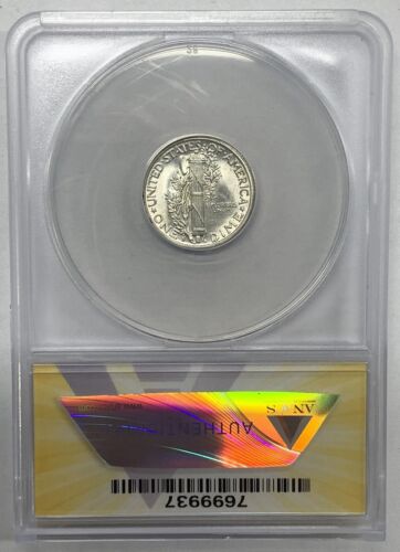 1942-S Mercury Dime 10c Coin ANACS MS 64 FB Looks Better