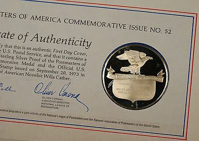 Willa Carter American Novelist Medal Proof Sterling Silver 1 Oz Cover