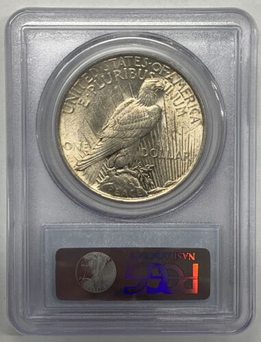 1922 Peace Silver Dollar Coin PCGS MS 63 (51) E