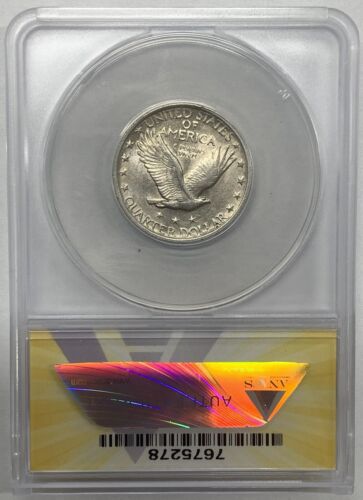1920 Standing Liberty Quarter 25c Coin ANACS AU 50