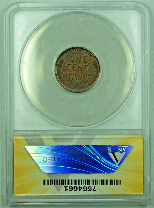 1912 Lincoln Wheat Cent 1C Coin ANACS MS 62 BN (Looks Better) (15)