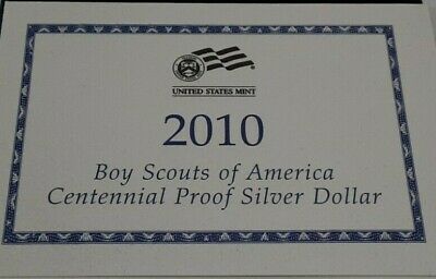 2010-P US Mint Boy Scouts Commemorative Proof Silver Dollar Coin in OGP
