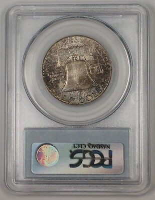 1957 Franklin Silver Half Dollar 50c Coin PCGS MS-65 Gem Toned 1D