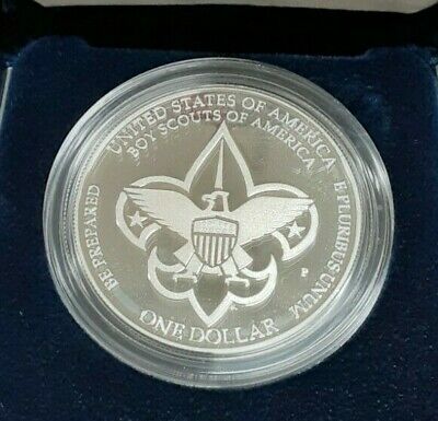 2010-P US Mint Boy Scouts Commemorative Proof Silver Dollar Coin in OGP