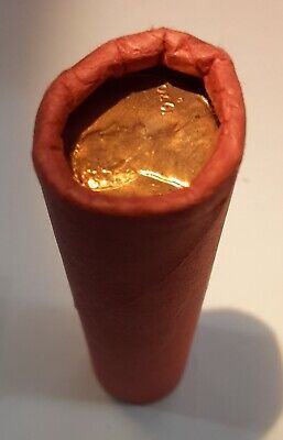 1970-D US Lincoln Cents BU Roll of 50 Coins Total in Wrappers/Coin Tube