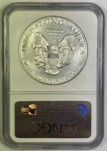 1993 American Silver $1 Eagle Coin NGC MS 69 (5)