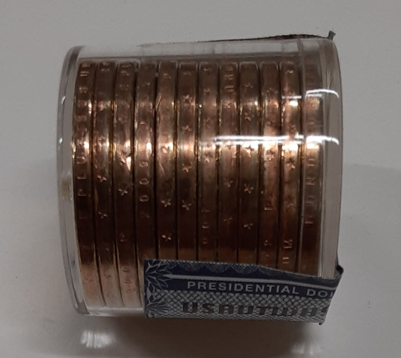 Lot of 12 William Henry Harrison Presidential Dollars BU Small Roll Danbury Mint