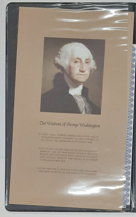 2003-A $1 FRNs F-A Block Wisdom of Washington - Uncut Sheet of 4 in WRME Folder