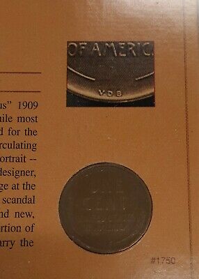 1909-VDB Lincoln Cent - First Lincoln Cent in American History Society Holder