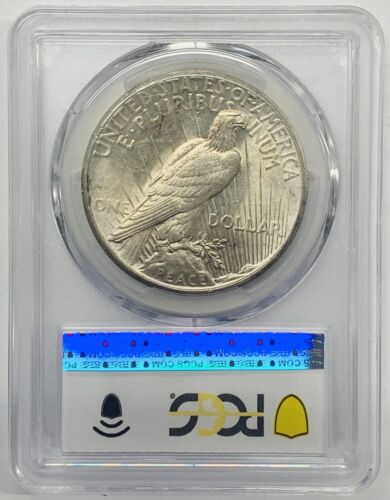 1927 Peace Silver Dollar Coin PCGS MS 62 (40) A