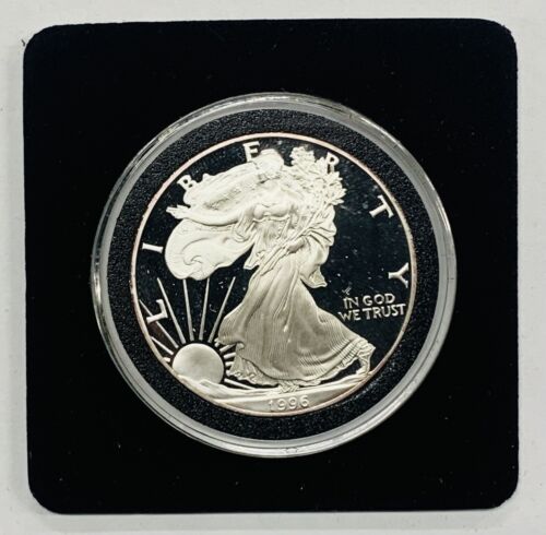 1996-P Proof American Silver $1 Eagle Coin-In Capsule