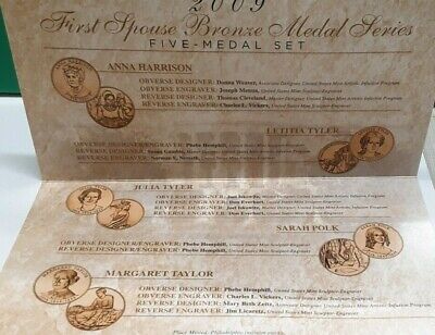 2009 US Mint First Spouse Five Medal Set in OGP