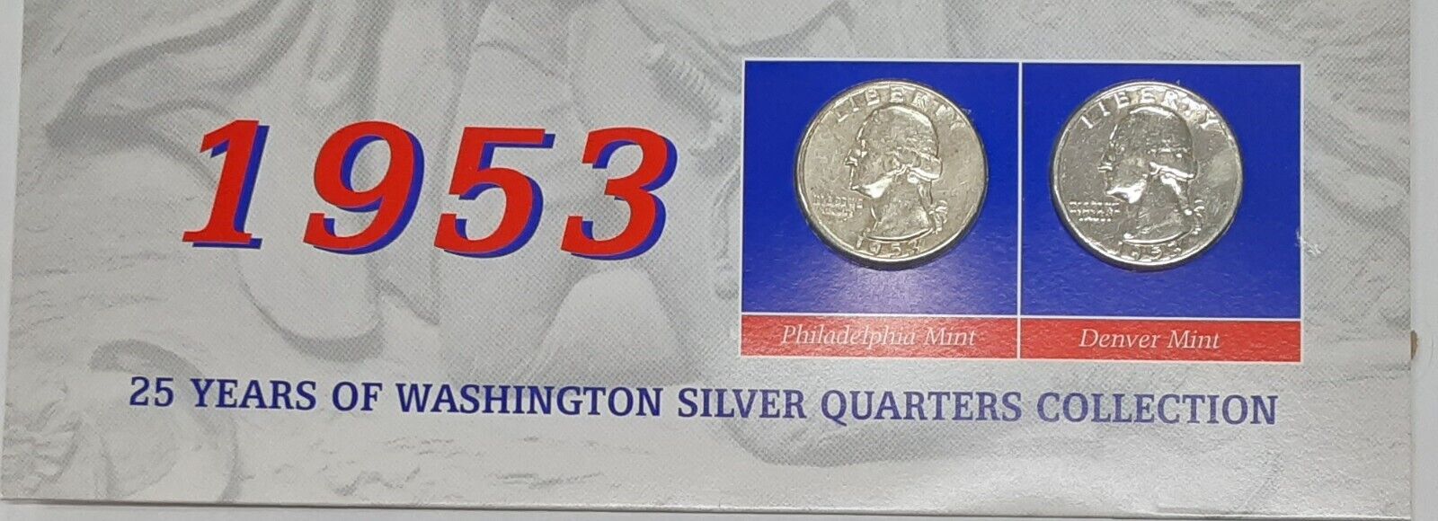 1953 Washington at Valley Forge Stamp & Silver Quarters Collection