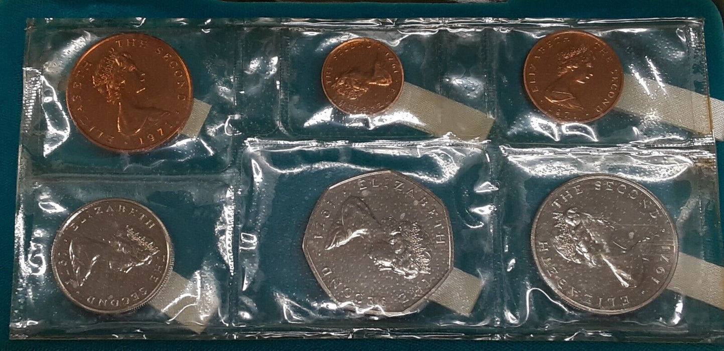 Isle of Man 1971 6 Coin Proof Set in Original Plastic and Case