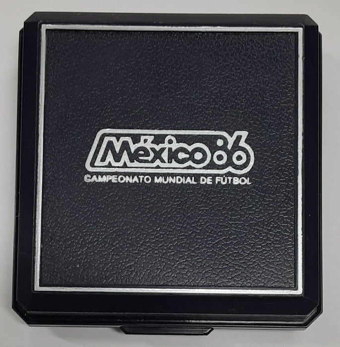 1985 Mexico 100 Pesos Proof Silver Coin - World Cup Commemorative in OGP