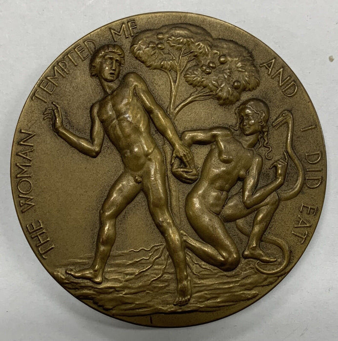 Society Of Medalists 53rd Issue Adam And Eve Medal 3”- 4 OZ