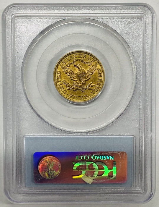 1901 Liberty Head Half Eagle Gold Coin PCGS AU 53