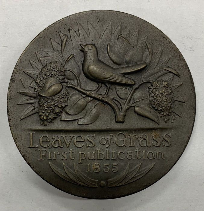 Society Of Medalists Walt Whitman Medal 54Th Issue 3”- 4 OZ