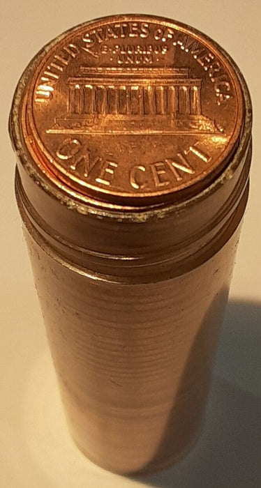 1968 US Lincoln Cents BU Roll of 50 Coins Total in Tubes-Coins May Have Toning