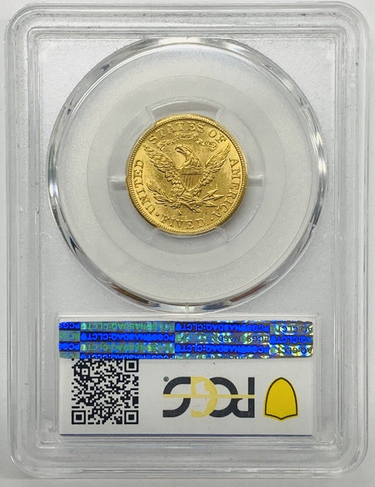 1886-S $5 Liberty Head Half Eagle Gold Coin PCGS MS 62