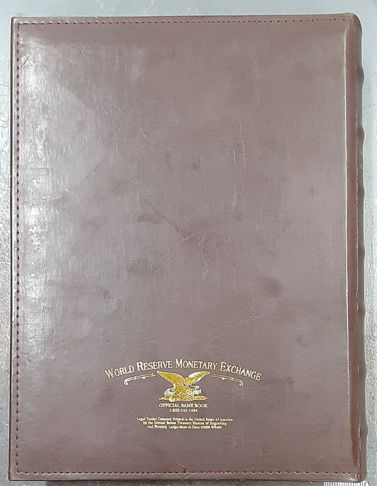 WRME Currency Album For 4 Subject Sheets of US Currency - Pre-Owned