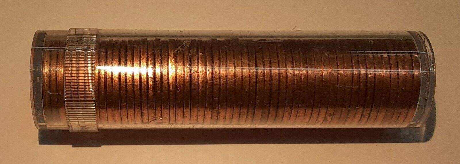 1966 United States Roll Of BU Lincoln Cents - 50 Coins Total in Tubes