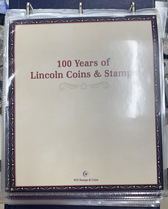 100 Years of Lincoln 1c Cent Coin and Stamps PCS Complete Collection 1909-2009