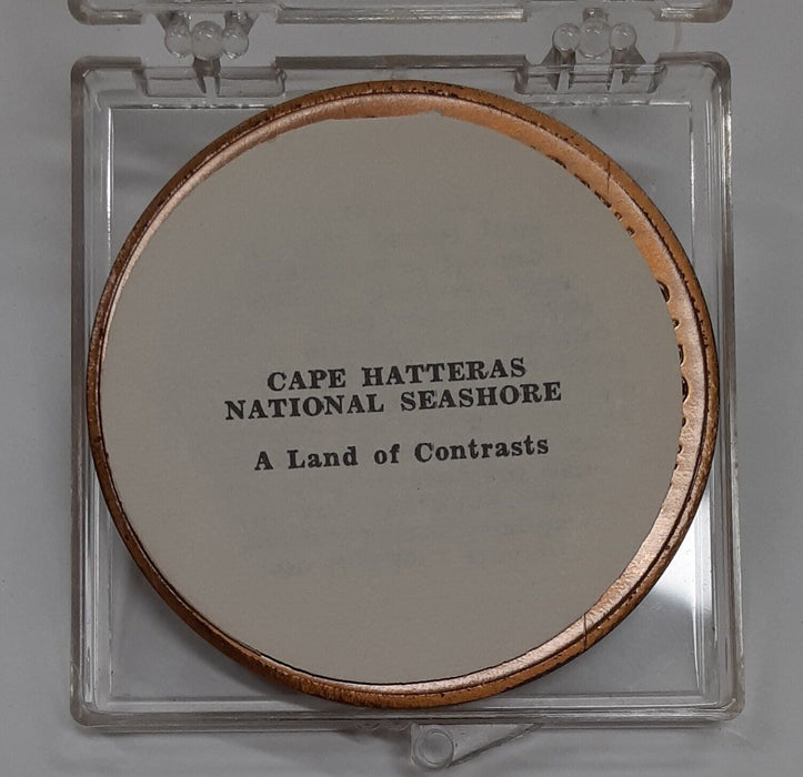 Cape Hatteras National Seashore/North Carolina 2" Diameter Medal  UNC/Toned