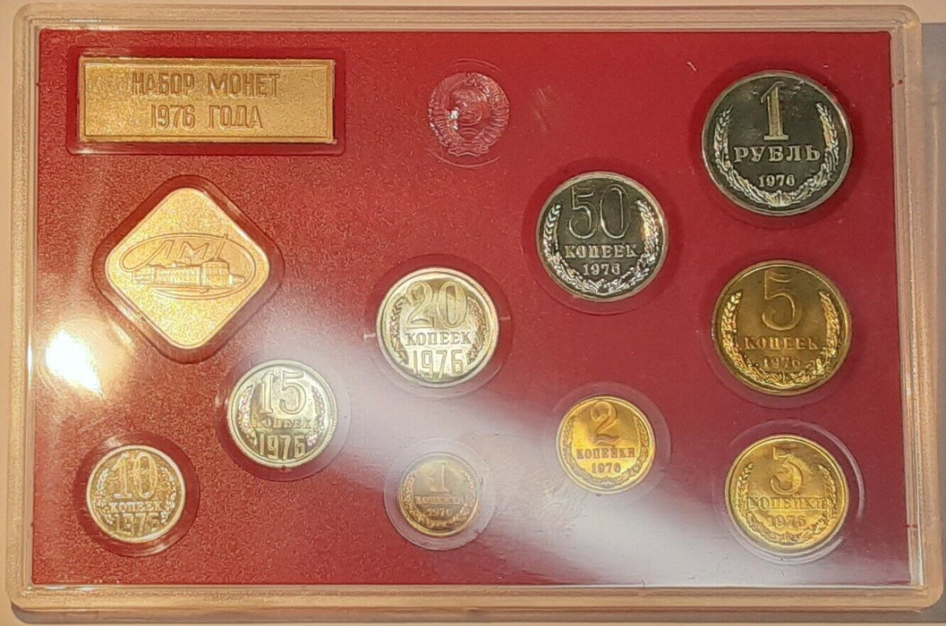 1976 USSR Mint Set in Original Packaging COA Included - Leningrad Mint