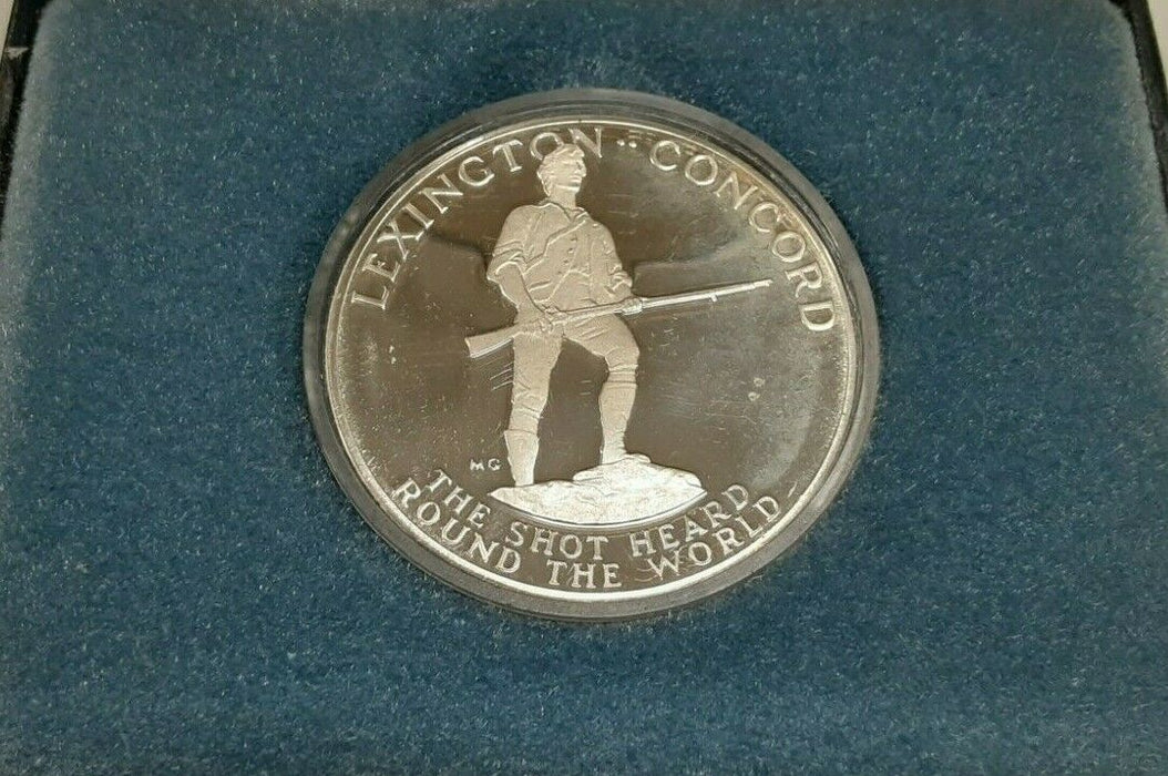 1975 Paul Revere American Revolution Bicentennial Silver Medal in OGP