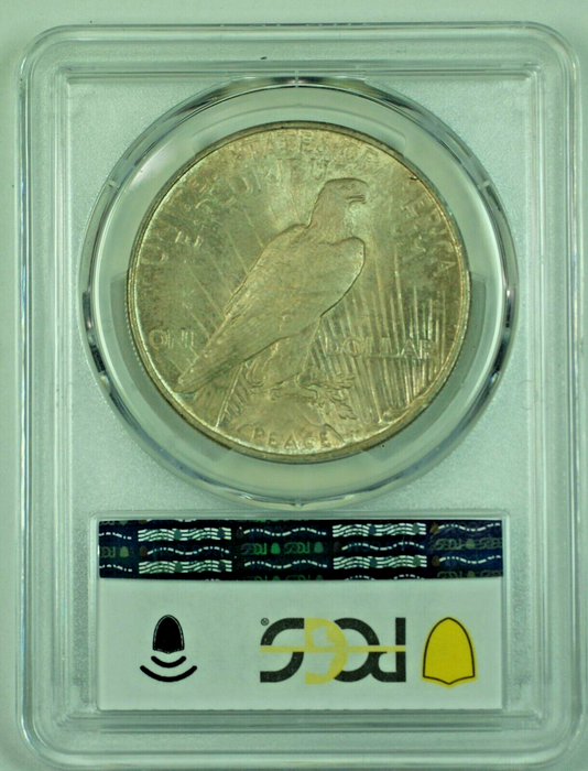 1922 Peace Silver $1 Dollar Coin Toned PCGS MS 64+ (4) J