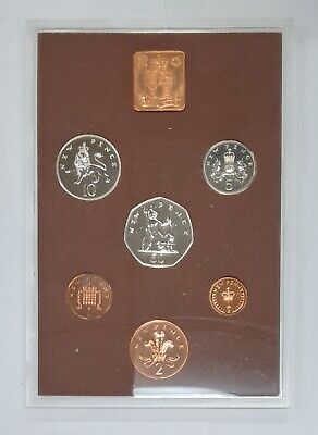 1974 United Kingdom Proof Set - Six GEM UK Coins Total W/Outer Sleeve