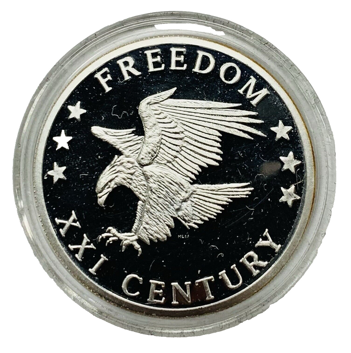 2000 1 OZ Silver Freedom Medal-Twenty-First Century Mint