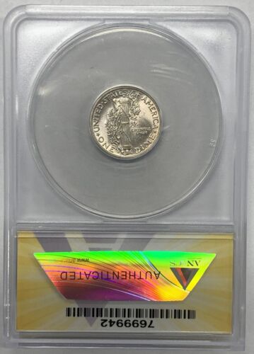 1944-S Mercury Dime 10c Coin ANACS MS 64 FB