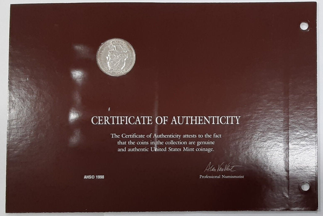 1893 Columbian Half Dollar in Info Card - See Photos