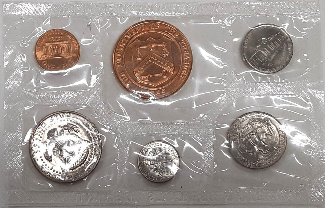 1972 Denver Mint Souvenir Set - 5 BU Coins w/Mint Medal in OGP/NO Envelope