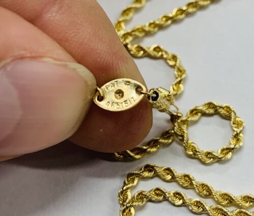 1912 $5 Indian Head Gold Coin-14 KT Necklace/Pendant 24” Length-20 Grams