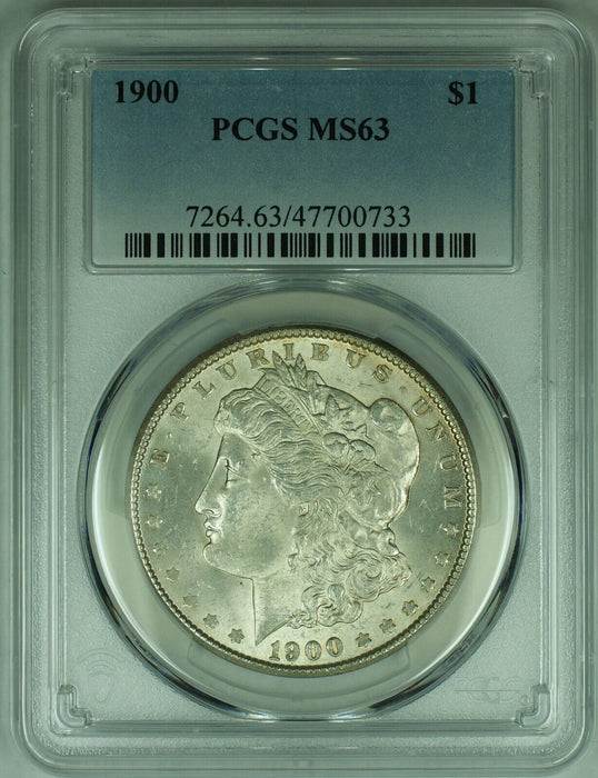 1900 Morgan Silver $1 Dollar Coin PCGS MS 63 (8)