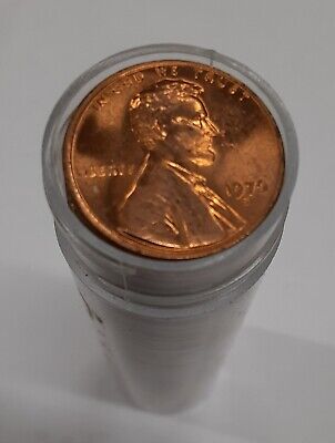 1970-S US Lincoln Cents BU Roll 50 Coins Total in Coin Tube