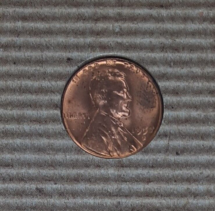 1957-D Lincoln Cent - BU Lincoln Cent in American History Society Holder